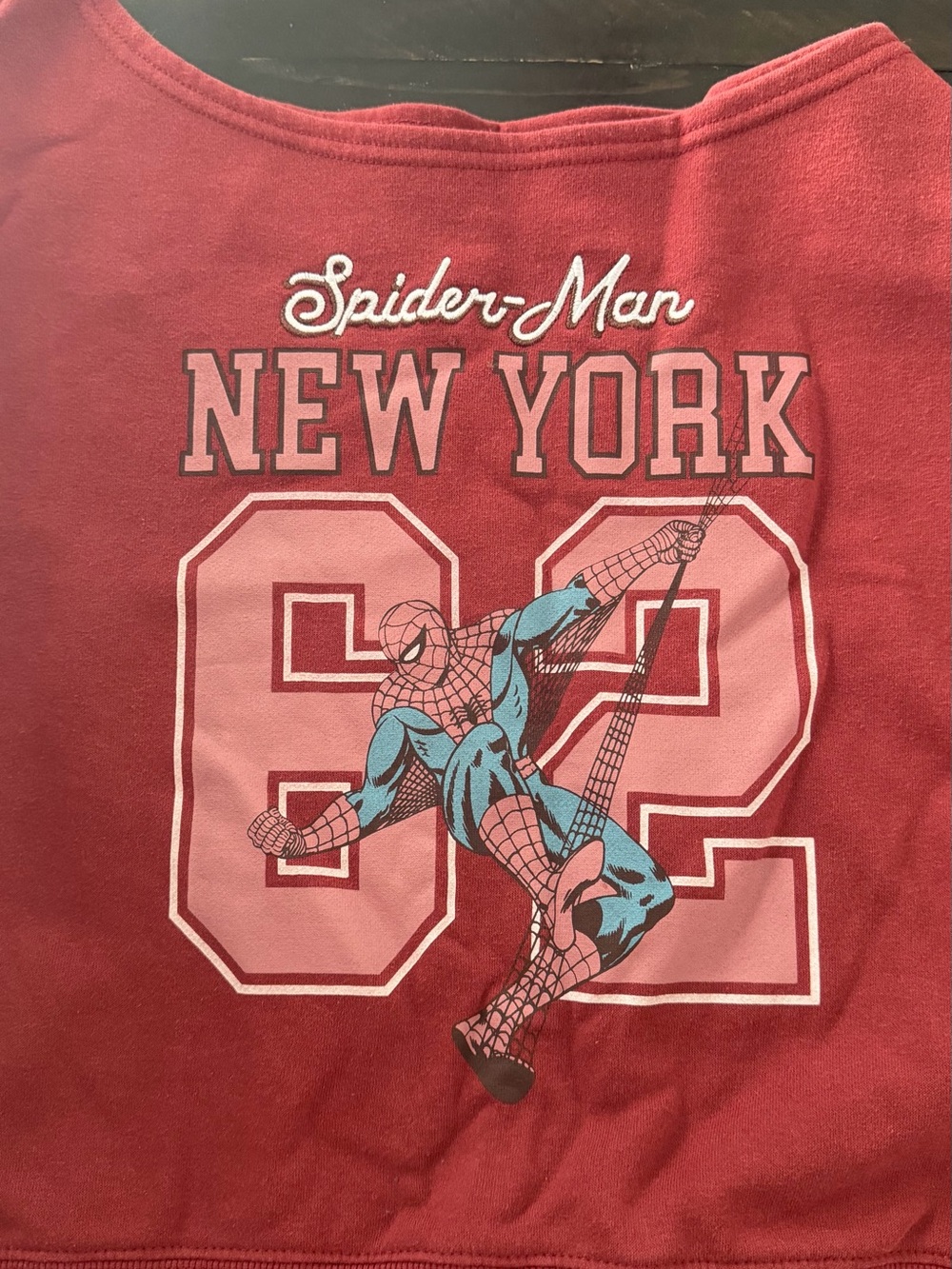Marvel Spider-Man Red Tank Top with Pink Graphic